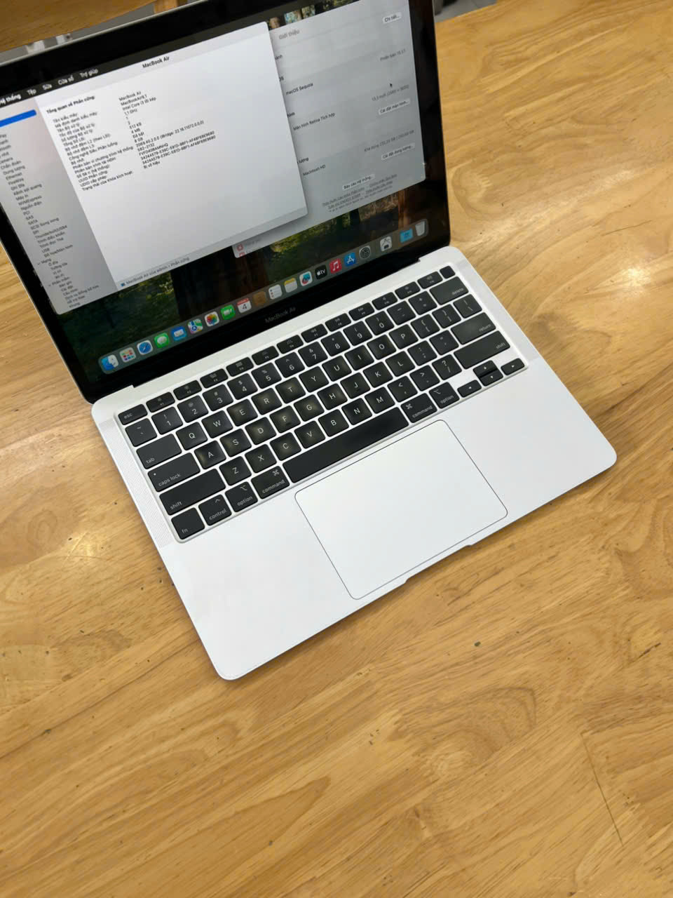 Macbook Air 2020 - 13 inches Intel Corei3 Gen 10 8GB RAM 256GB SSD LCD 13.3 Retina TOuch ID Truetone - Ảnh 4