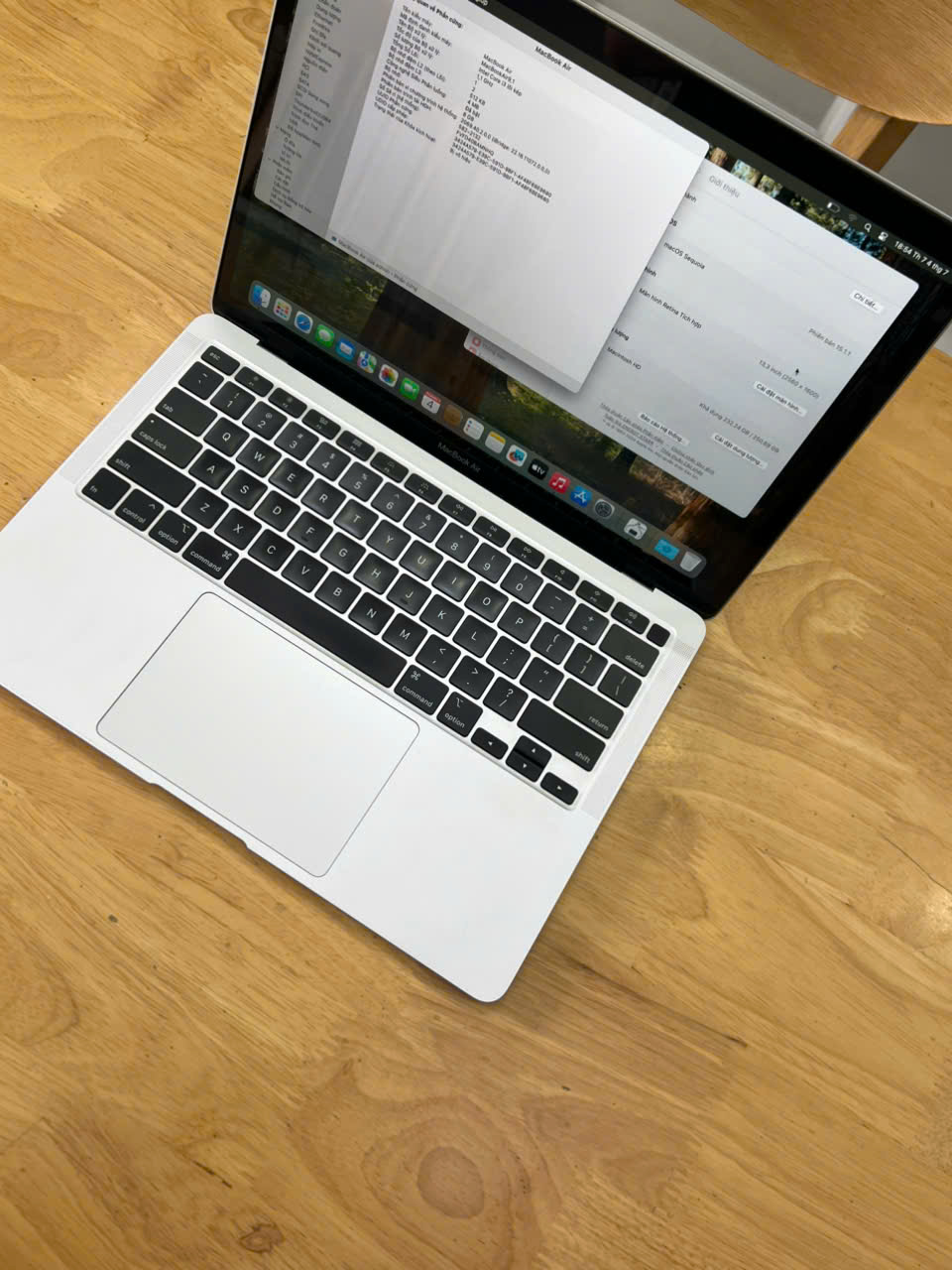 Macbook Air 2020 - 13 inches Intel Corei3 Gen 10 8GB RAM 256GB SSD LCD 13.3 Retina TOuch ID Truetone - Ảnh 2
