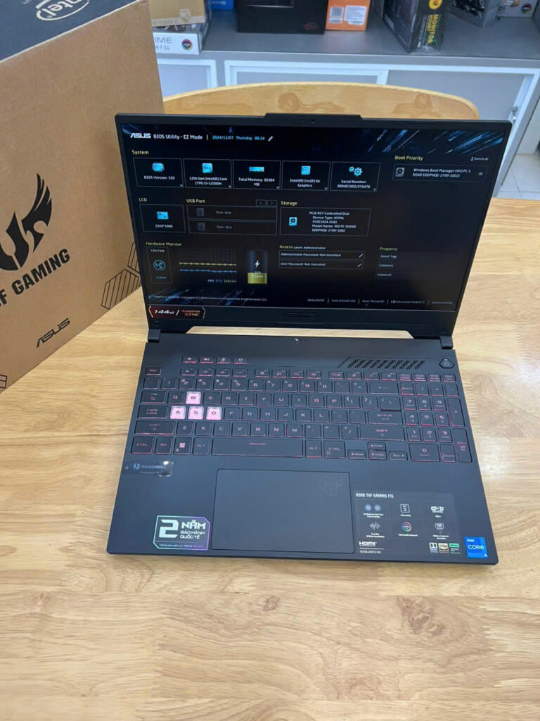 Asus TUF Gaming FX507 I5 12500H Ram 16G SSD 512G VGA RTX3050 15.6 FHD 144hz