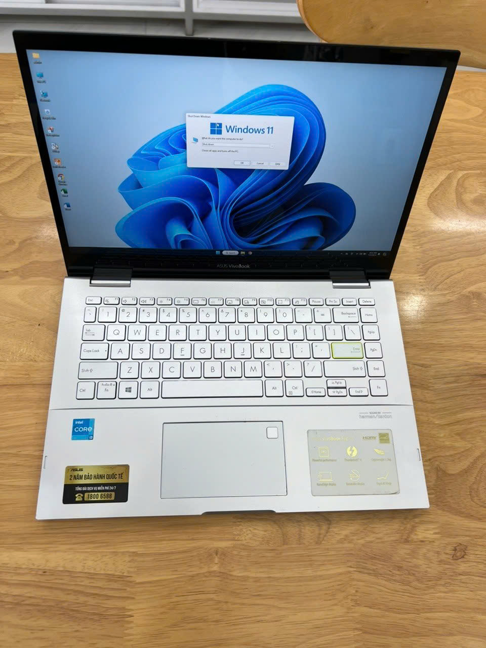 (LIKE NEW) Asus Vivobook TP470EA i3-1115G4 4GB 512GB NVMe 14.0" TouchScreen 2in1 xoay gập 360 độ