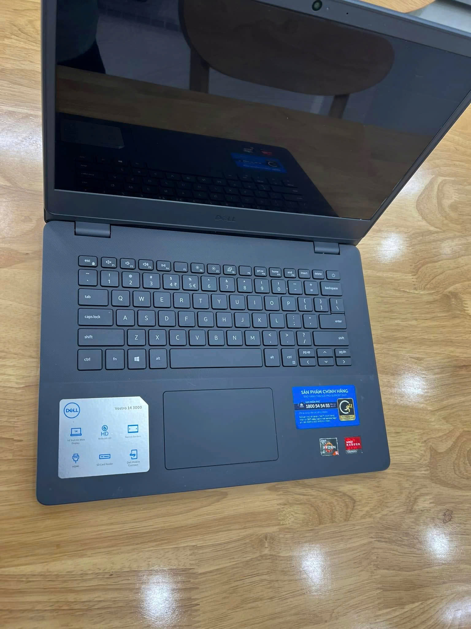 (LIKE NEW) Dell vostro 3405 Ryzen 5 3500U 8GB RAM 128GB SSD LCD 14 FHD - Ảnh 2