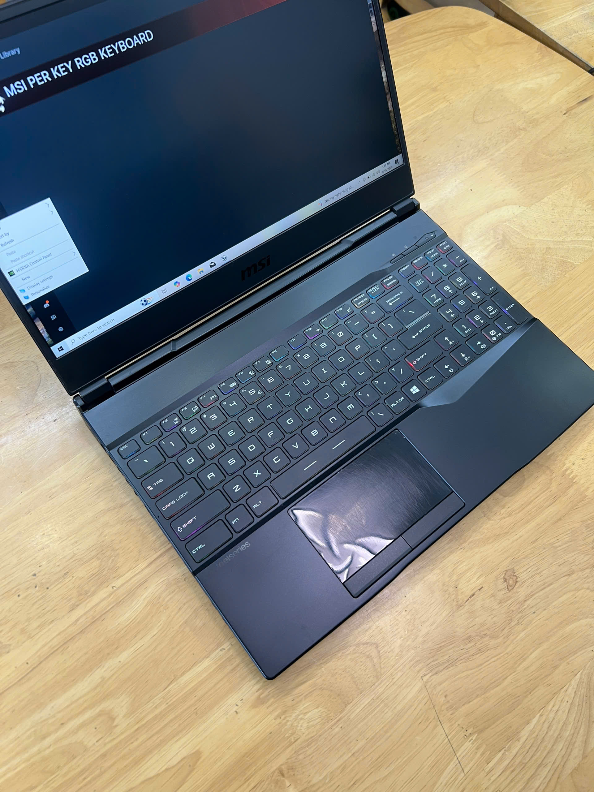 (LIKE NEW) MSI GL65 Leopard i7 10650H 16GB 512GB VGA GTX1650 4G LCD 15.6 FHD 144hz - Ảnh 2