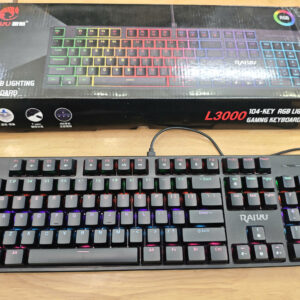 Bàn phím cơ Gaming RAIKU L3000 - 104 phím, Đèn LED RGB, Cáp rời Type-C