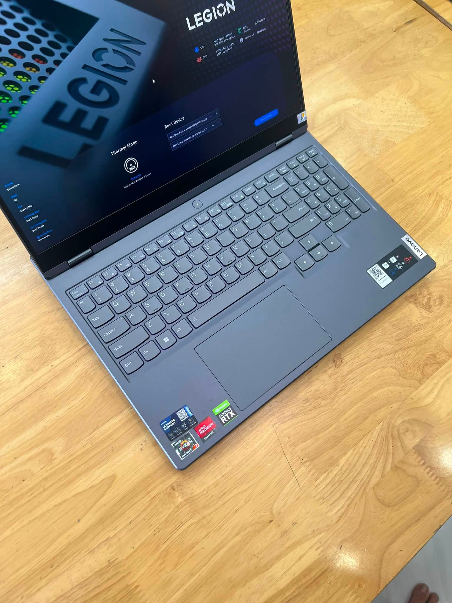 Lenovo Legion 5 2022 R7000 Ryzen 7 6800H 16GB 512GB RTX3050 4GB LCD 15.6" 2k5 165Hz LED RGB - Ảnh 8