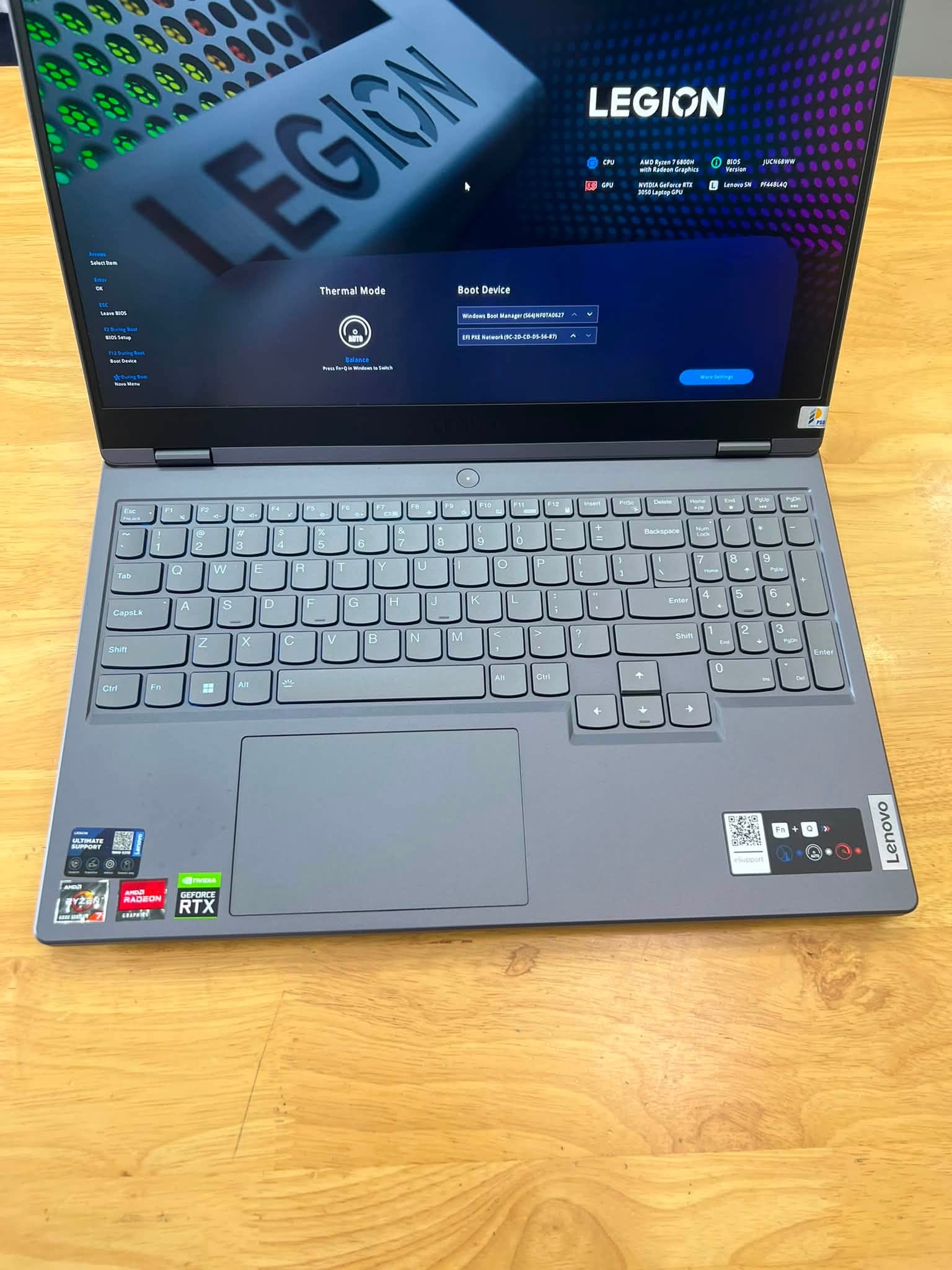 Lenovo Legion 5 2022 R7000 Ryzen 7 6800H 16GB 512GB RTX3050 4GB LCD 15.6" 2k5 165Hz LED RGB - Ảnh 4