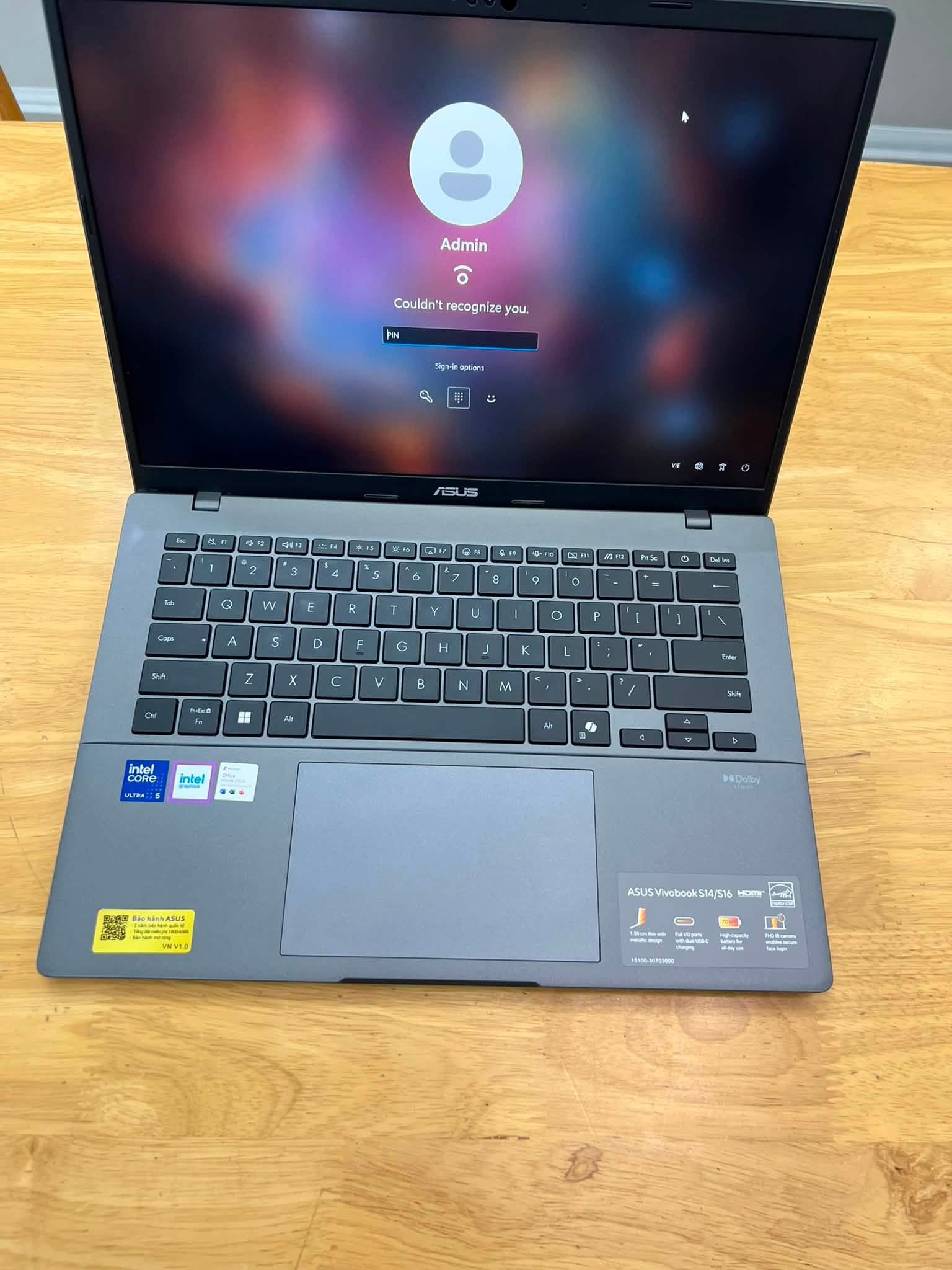 ASUS Vivobook S14 S3407CA-LY095WS U5-225H/16GB/512GB PCIE/14.0 WUXGA - Likenew BH 2027