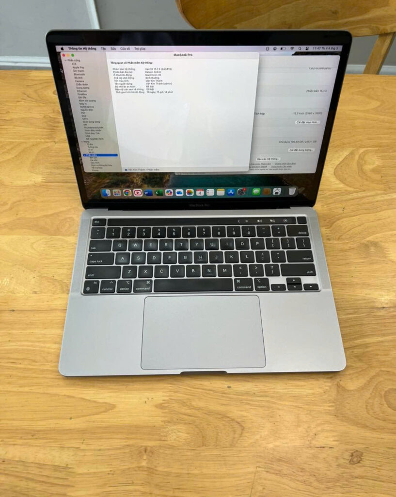 MacBook Pro M1 Apple M1 Chip RAM 8GB SSD 256GB LCD 13.3" Retina True Tone Touch Bar Touch ID