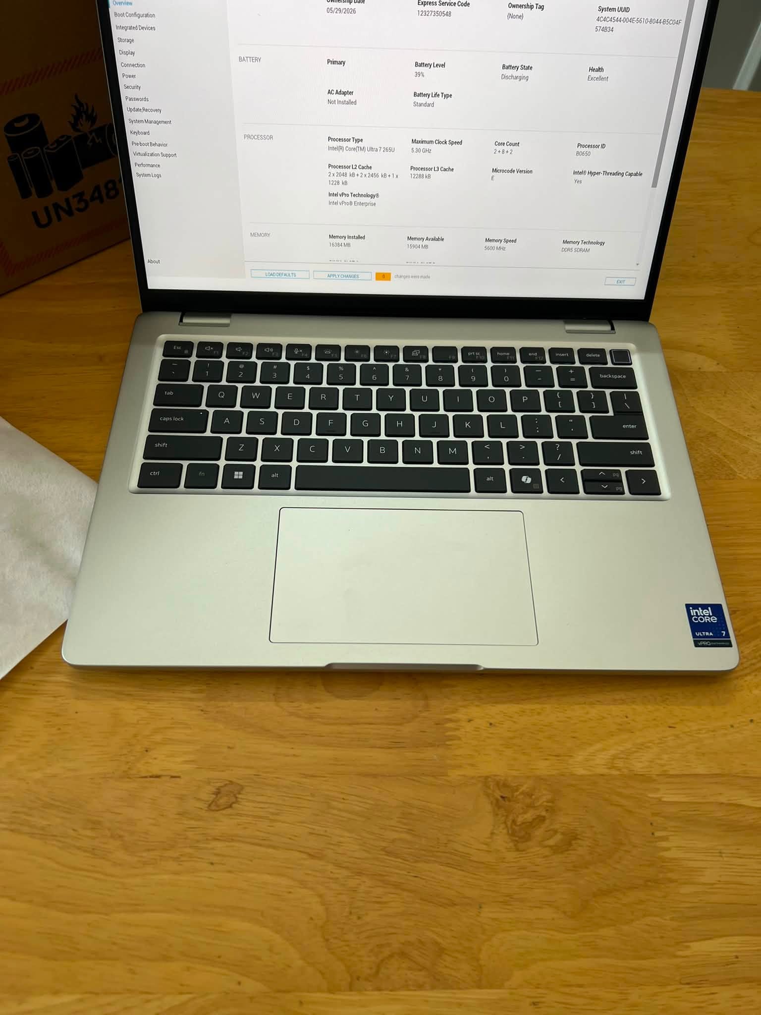 Dell Pro 14 Plus PB14250 2025 Platinum Silver -NK ( Ultra 7 265U, RAM 16GB, SSD 512GB, 14" FHD+ )